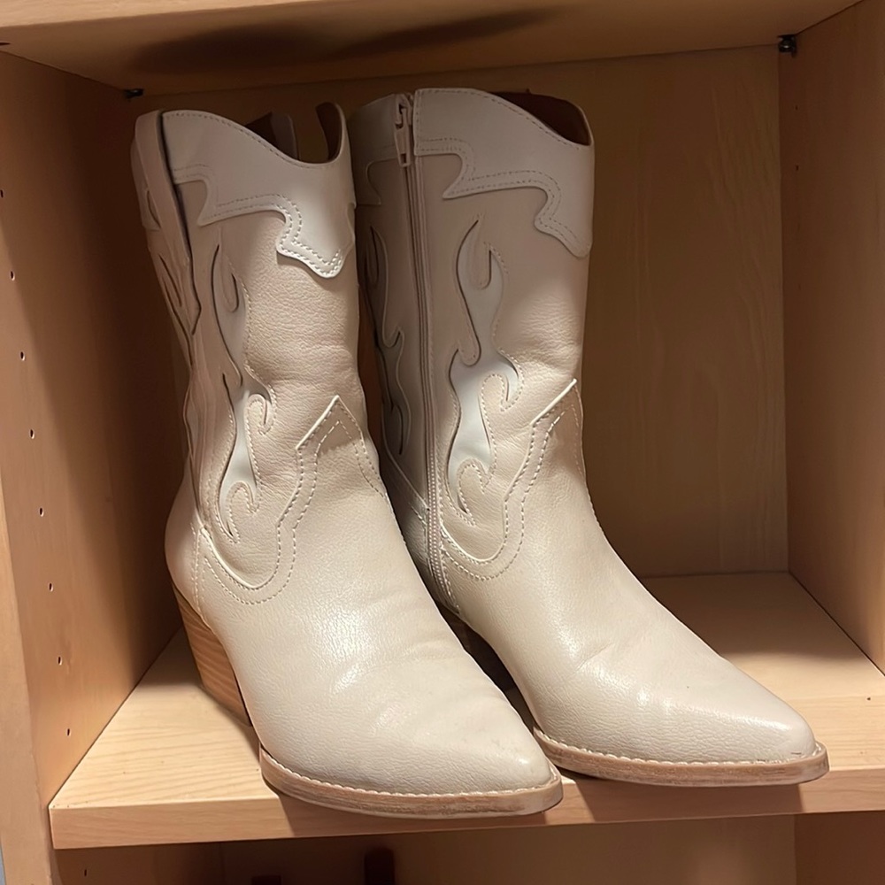 Off White Cowgirl Boots